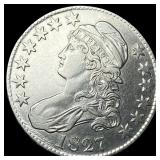 1827 Capped Bust Half Dollar CLOSELY UNCIRCULATED