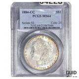 1884-CC Morgan Silver Dollar PCGS MS64