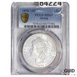 1878 7/8TF Morgan Silver Dollar PCGS MS63 Strong