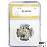 1920 Standing Liberty Quarter PGA MS66