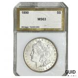 1890 Morgan Silver Dollar PCI MS63