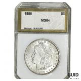 1886 Morgan Silver Dollar PCI MS64