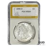 1898-O Morgan Silver Dollar PGA MS64