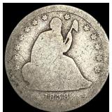 1838 Silver Seated Liberty Dime NICELY CIRCULATED