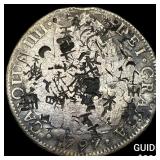 1797 Colonial Spain Silver 8 Reales Punchmarked NE