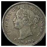 1901 Canada Silver 10 Cents NEARLY UNCIRCULATED