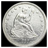 1850 Seated Liberty Quarter CLOSELY UNCIRCULATED