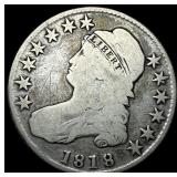 1818 Capped Bust Half Dollar NICELY CIRCULATED