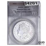 2021 Morgan Silver Dollar ANACS MS70 First Strike