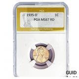 1935-D Wheat Cent PGA MS67 RD