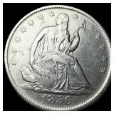 1856 Silver Half Dollar (Seated Liberty) CLOSELY U