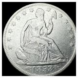 1853-O Silver Half Dollar (Arrows & Rays) NEARLY U