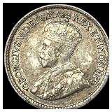 1915 Canada Silver 5 Cents NEARLY UNCIRCULATED