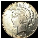 1927-S Silver Peace Dollar UNCIRCULATED