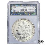 1884 Morgan Silver Dollar NCGS MS65