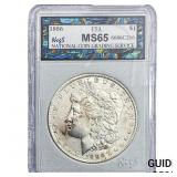 1886 Morgan Silver Dollar NCGS MS65