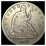 1877 Seated Liberty Half Dollar LIGHTLY CIRCULATED