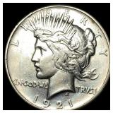 1921 Silver Peace Dollar CLOSELY UNCIRCULATED