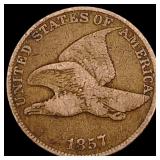 1857 Flying Eagle Cent NICELY CIRCULATED