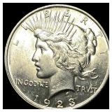 1923 Silver Peace Dollar CHOICE BU