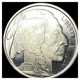 2009 1 oz .999 Fine Silver Buffalo Round SUPERB GE
