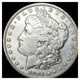 1904-O Silver Morgan Dollar NEARLY UNCIRCULATED