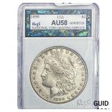 1890 Morgan Silver Dollar NCGS AU58