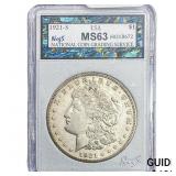 1921-S Morgan Silver Dollar NCGS MS63