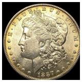 1887-O Silver Morgan Dollar CHOICE AU