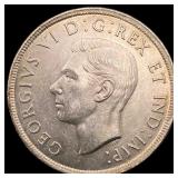 1939 Canada Silver Dollar GEM BU