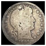 1895-S Silver Barber Quarter NICELY CIRCULATED
