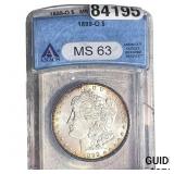 1899-O Morgan Silver Dollar ANACS MS63