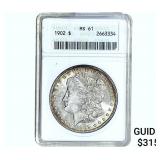 1902 Morgan Silver Dollar ANACS MS61