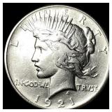 1921 Silver Peace Dollar CLOSELY UNCIRCULATED