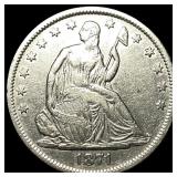1871-S Silver Half Dollar NEARLY UNCIRCULATED
