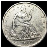 1860-O Silver Half Dollar CLOSELY UNCIRCULATED