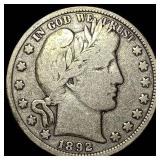 1892 Silver Half Dollar (Barber) NICELY CIRCULATED