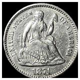 1871 Silver Half Dime UNCIRCULATED