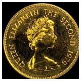 1979 Hong Kong Gold $1000 Year of the Goat UNCIRCU