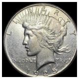 1925-S Silver Peace Dollar CLOSELY UNCIRCULATED