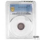 1854 Seated Liberty Half Dime PCGS VF20
