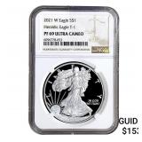 2021-W Silver Eagle NGC PF69 Hearldic Eagle T-1 UC