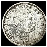1883 Silver Dime Hawaii LIGHTLY CIRCULATED