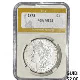 1878 Morgan Silver Dollar PGA MS65