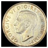 1946 Canada Silver 25 Cents CHOICE BU