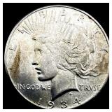 1934-S Silver Peace Dollar CLOSELY  UNCIRCULATED