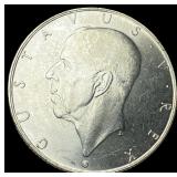 1938 Sweden Silver 2 Kroner UNCIRCULATED