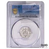 1644 Livonia Silver 1/24th Thaler PCGS MS63