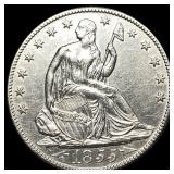 1855-O Silver Half Dollar CLOSELY UNCIRCULATED
