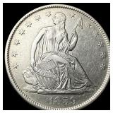 1859-O Silver Half Dollar CLOSELY UNCIRCULATED